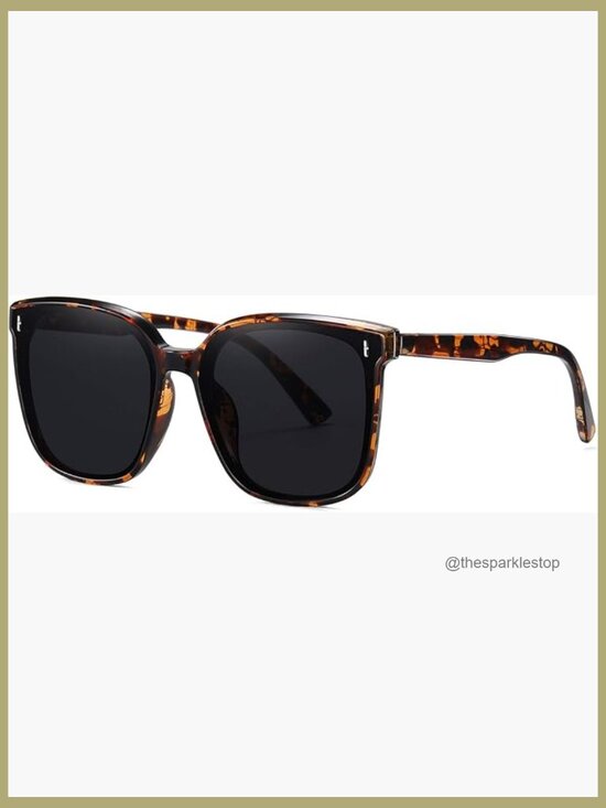 Retro Oversized Square Sunglasses UV400 Protection Trendy Classic Sun Glasses main image 4